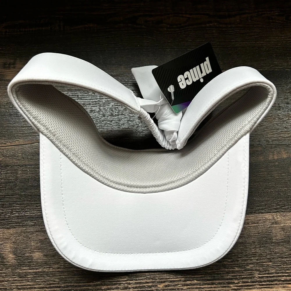New Prince Girls bow tennis/golf sports white & black visor - Picture 4 of 5